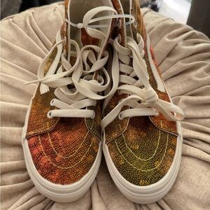 Vans Sk8-Hi top reptile print sneakers size 5.5